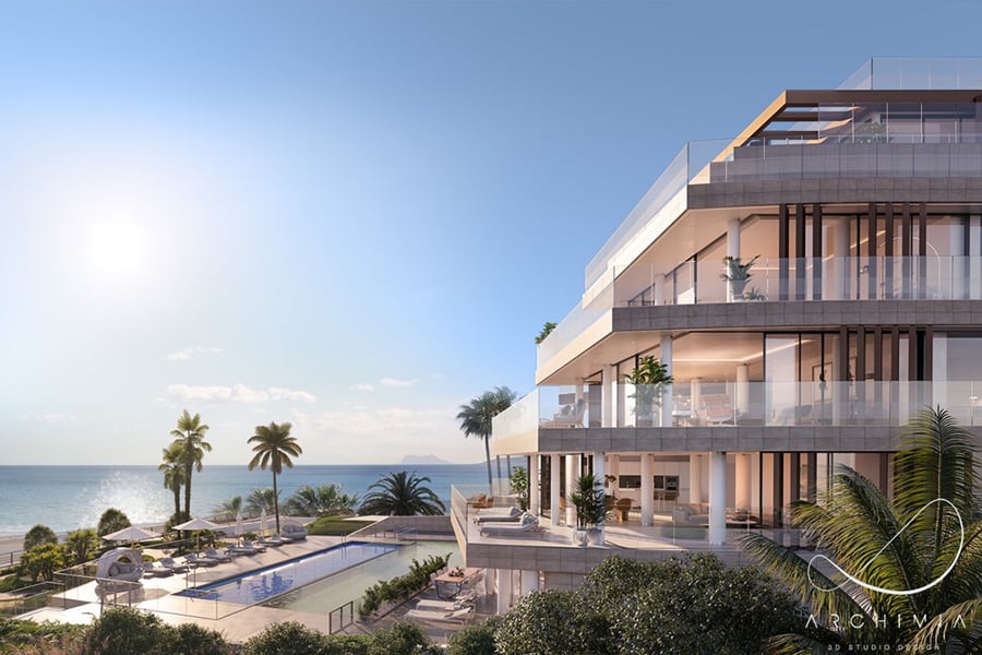 Accès direct à la plage